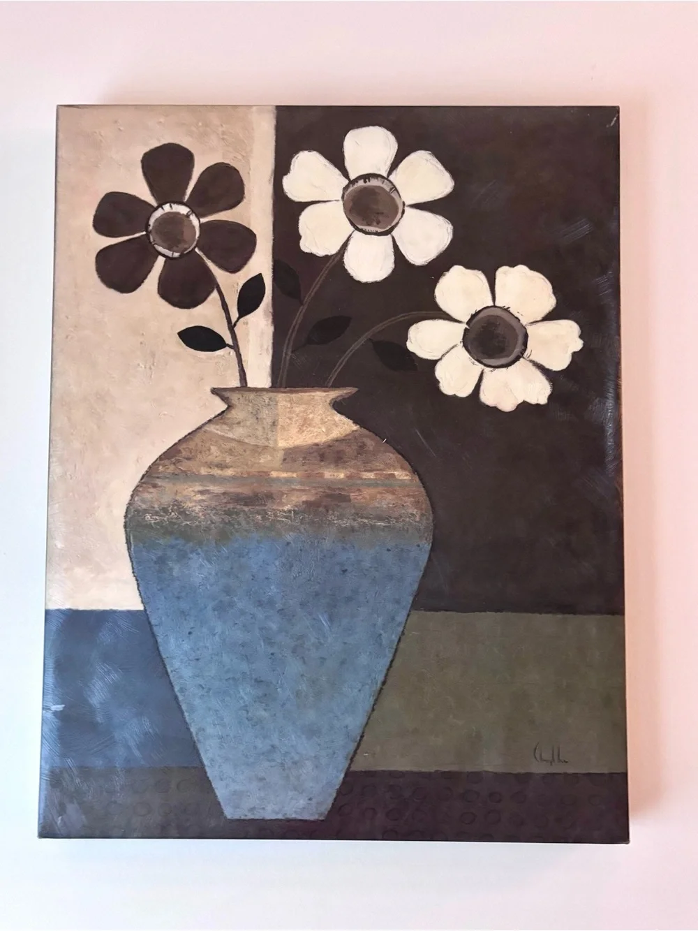 Wall Art Neutral Bold Canvas Paintings Geometric Abstract Floral Cat Lightweight